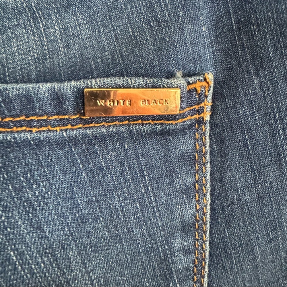 White House Black Market Skinny Denim Jean Rivet Western Elevated Basic Size 4 - Picture 6 of 10